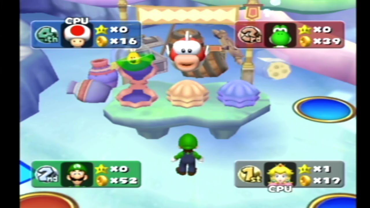 Mario Party 5 #2 Undersea Dream 10 turns (Luigi Vs Yoshi Vs Peach Vs Toad)