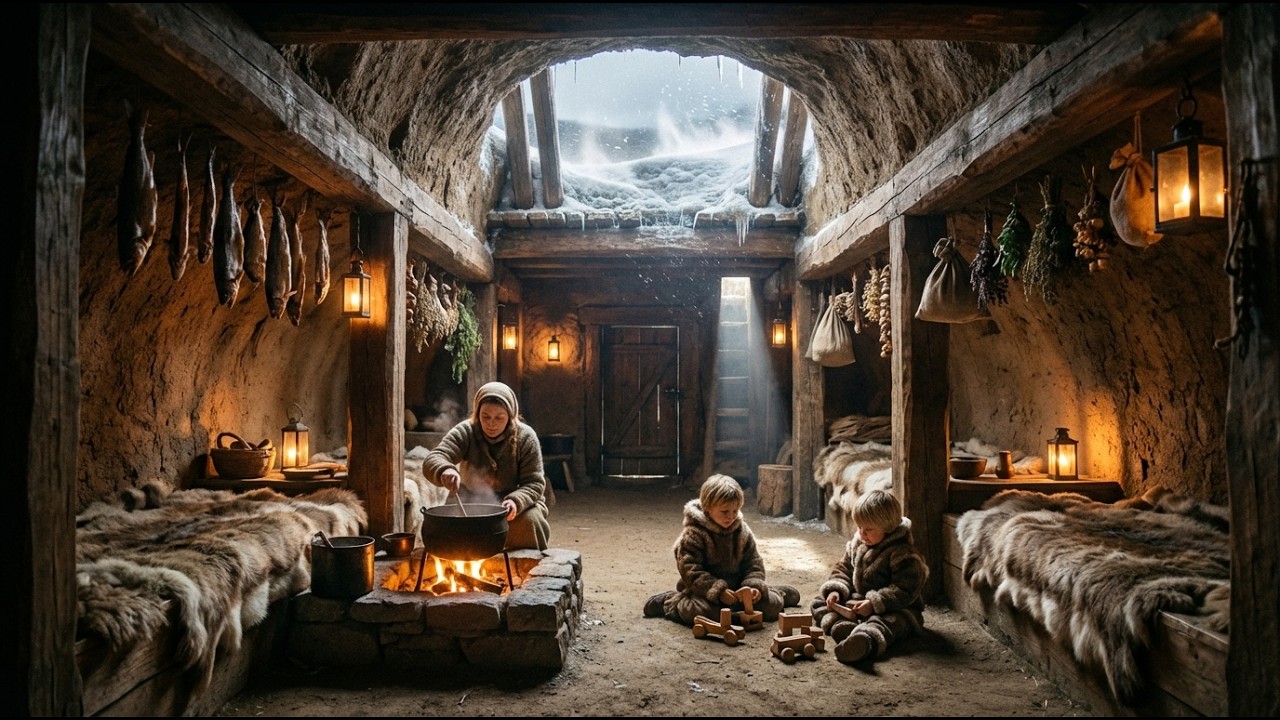 Kicked Out at -40°F, A Mother Carved a Home Into Frozen Ground — It Stayed 55° All Winter