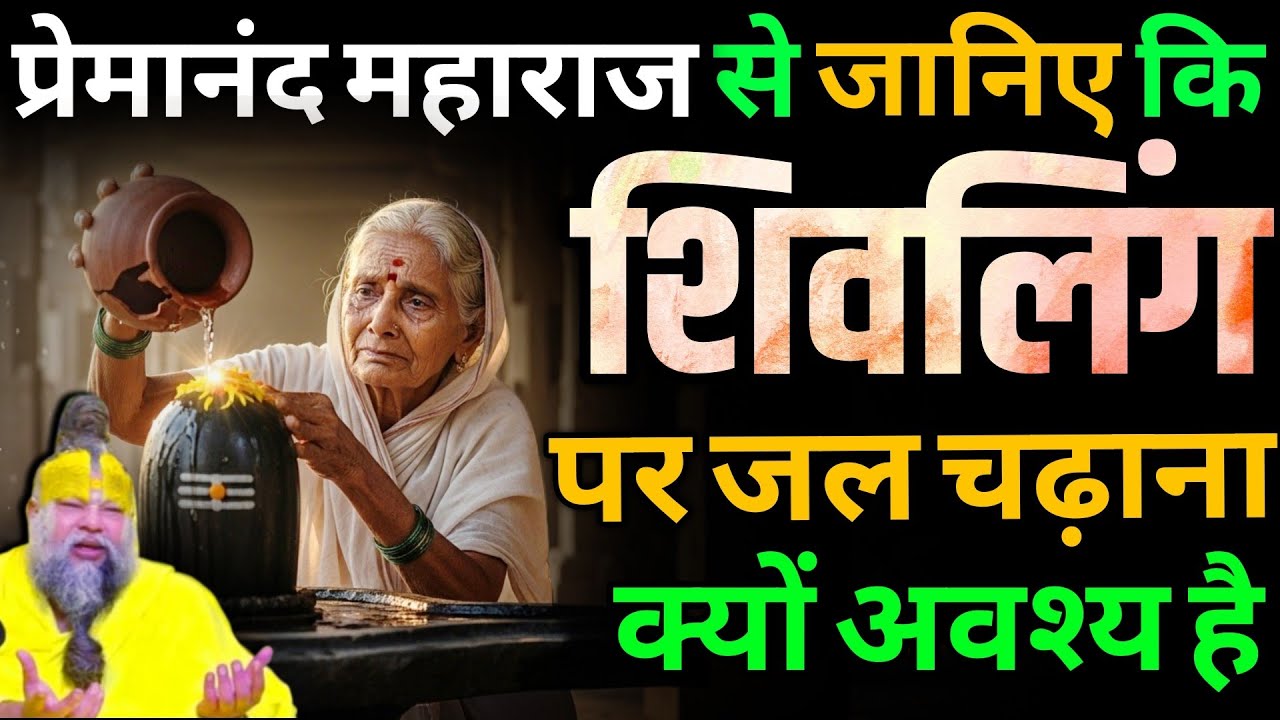 शिवलिंग पर जल क्यों चढ़ाया जाता है जानिए इस कथा में। प्रेमानंद जी महाराज ने बताया कारण। Premanand Ji