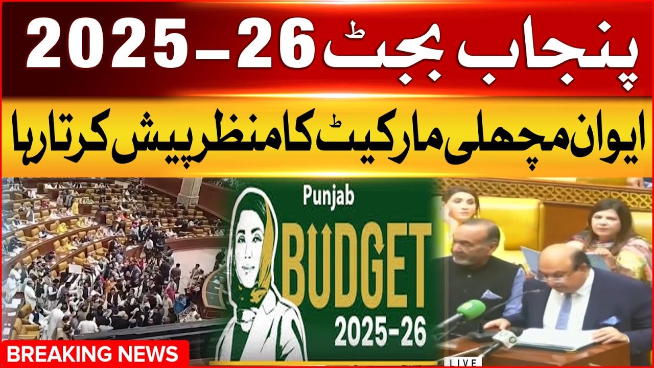 Punjab Budget 2025 | Aiwaan Machhli Market Ka Manzar Paish Karta Raha | Breaking News