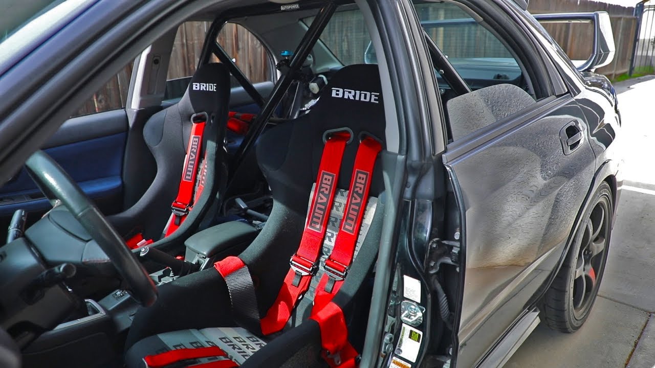 Bride Seats, 6-Point Harness, and Roll Bar Install