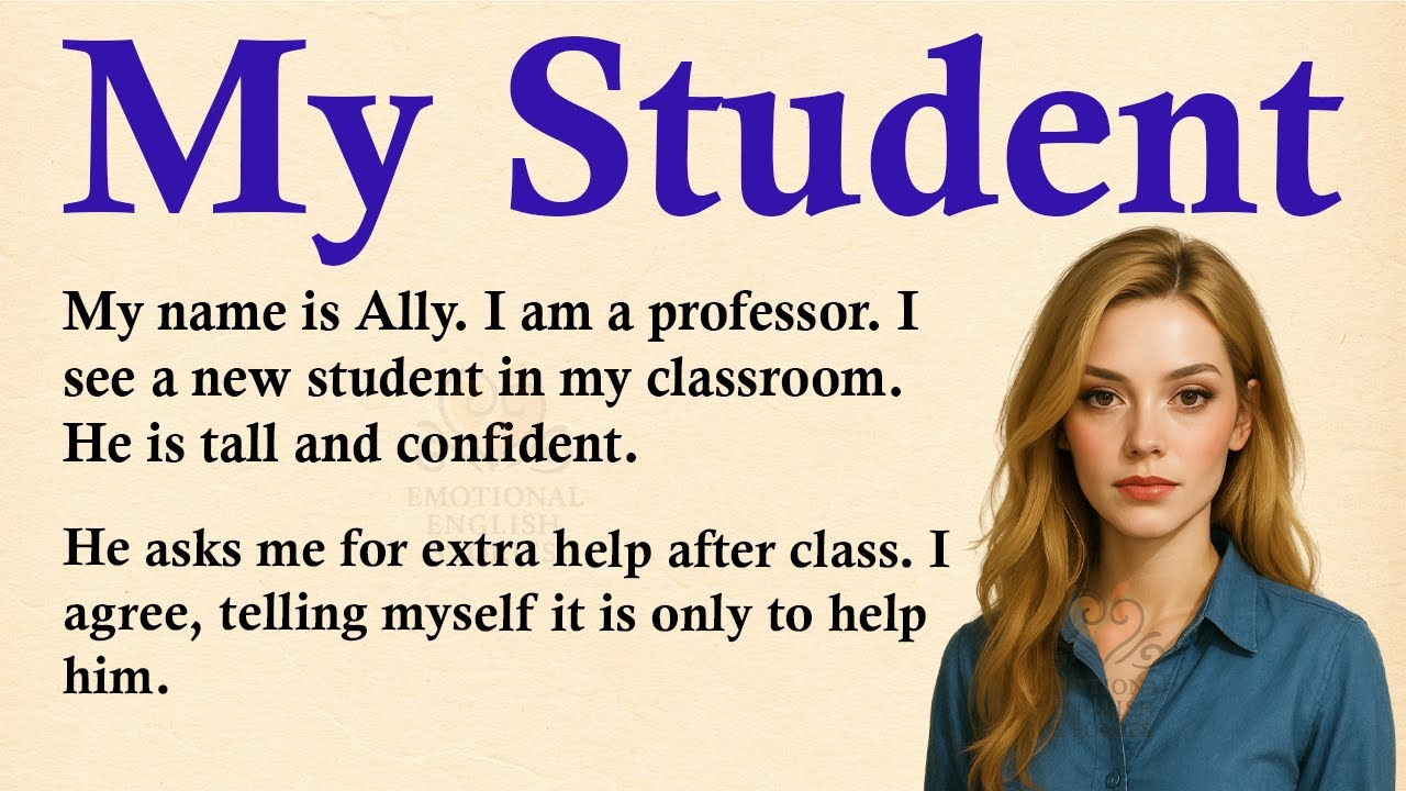 My Student ✅ Emotional English Story (A1/A2 Level) ✅