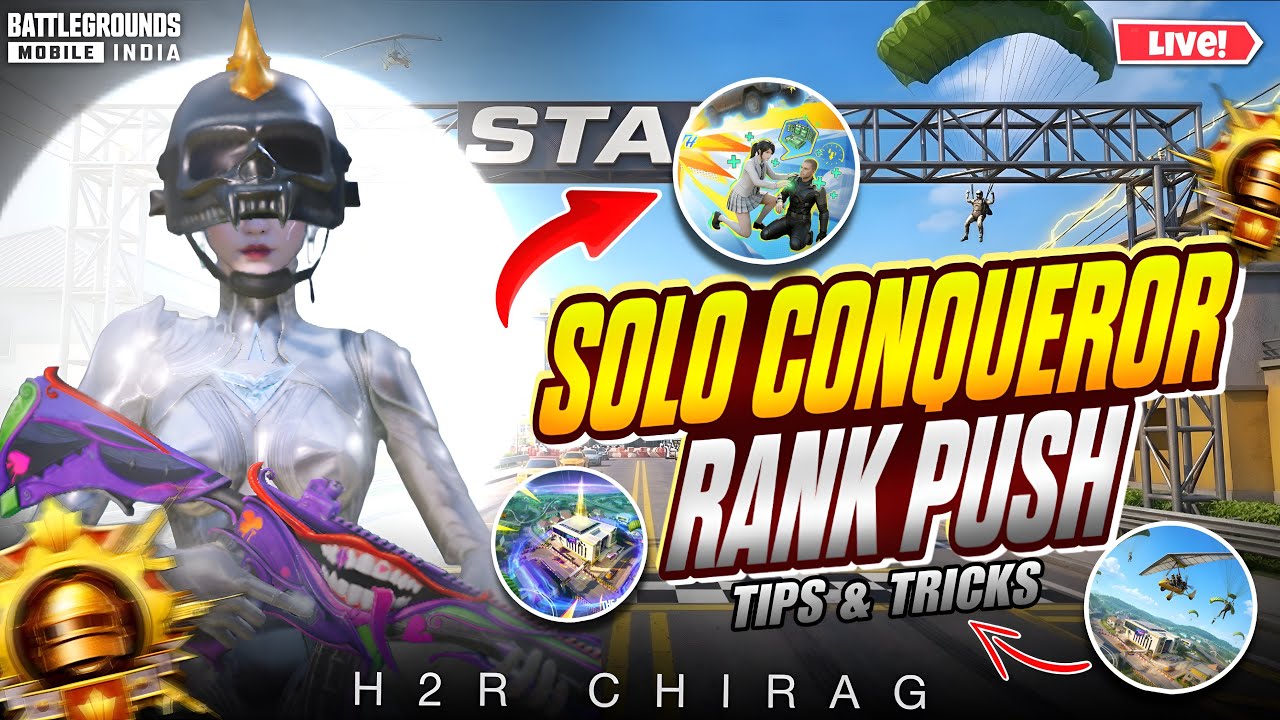 NEW 4.3 UPDATE LIVE SOLO CONQUEROR PUSH🔥 90 FPS | BGMI