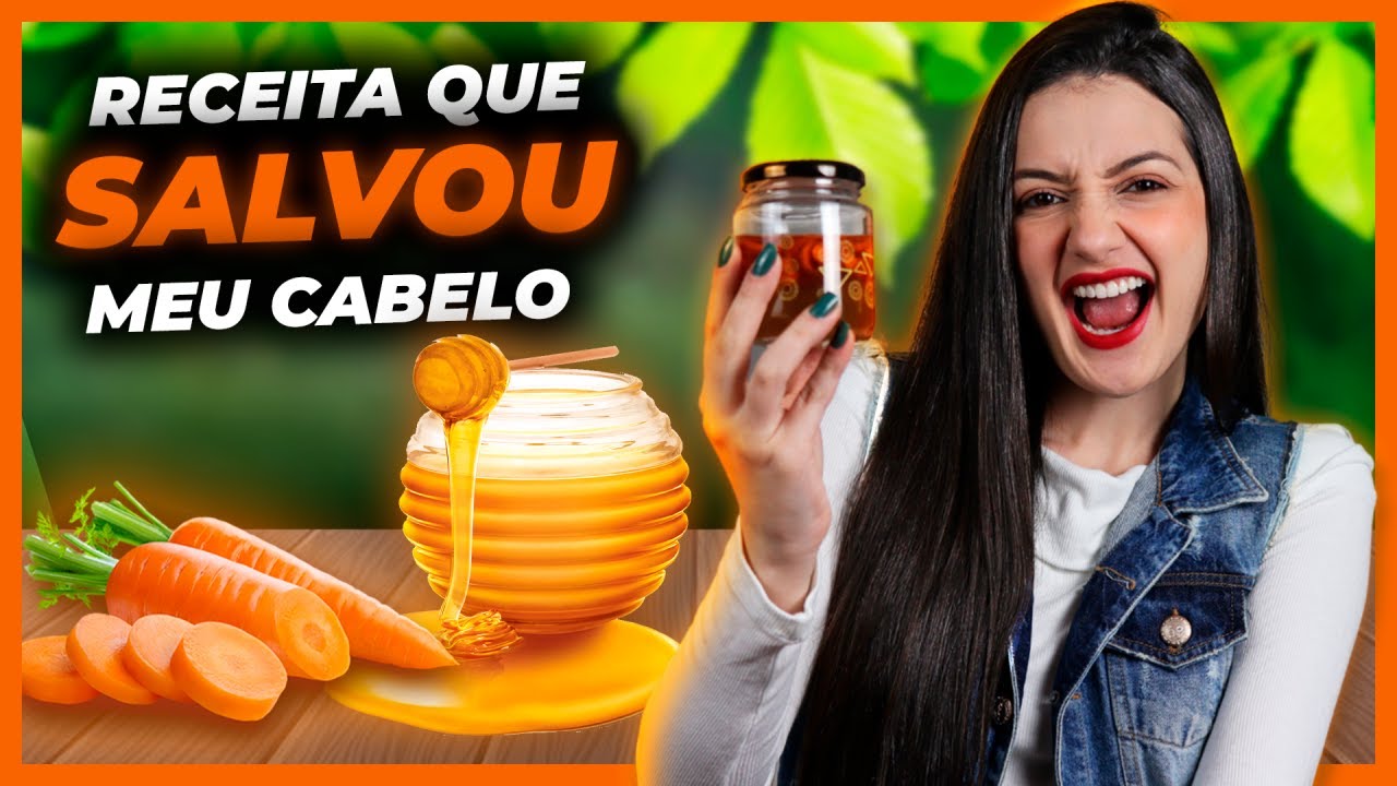 Como fazer MEL DE CENOURA PARA CABELO - Receita Caseira Maravilhosa!!!