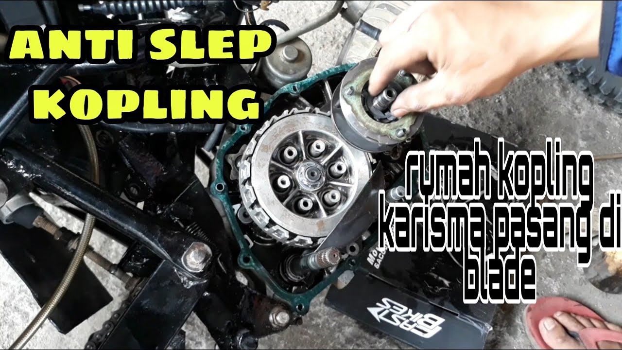 RUMAH KOPLING HONDA BLADE DI GANTI PAKE PUNYA KARISMA||JURUS AMPU BUAT BEBEK TRAIL ATAU GRASSTRAK