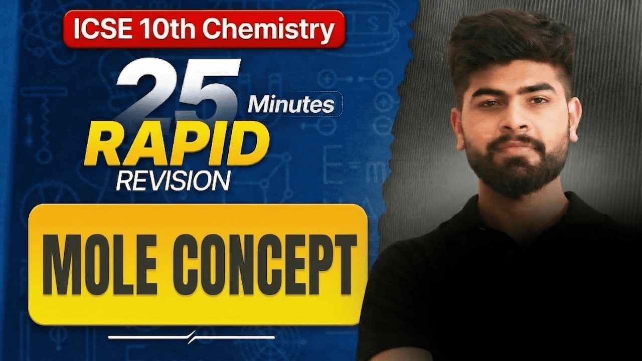 🚨 Mole Concept | Rapid Revision | ICSE Class 10 Chemistry | ICSE Class 10th | ICSE 2026