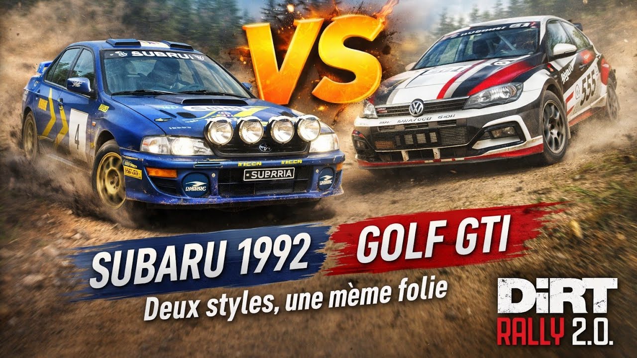 Subaru 1992 vs Golf GTI | Deux styles, une même folie – Dirt Rally 2.0