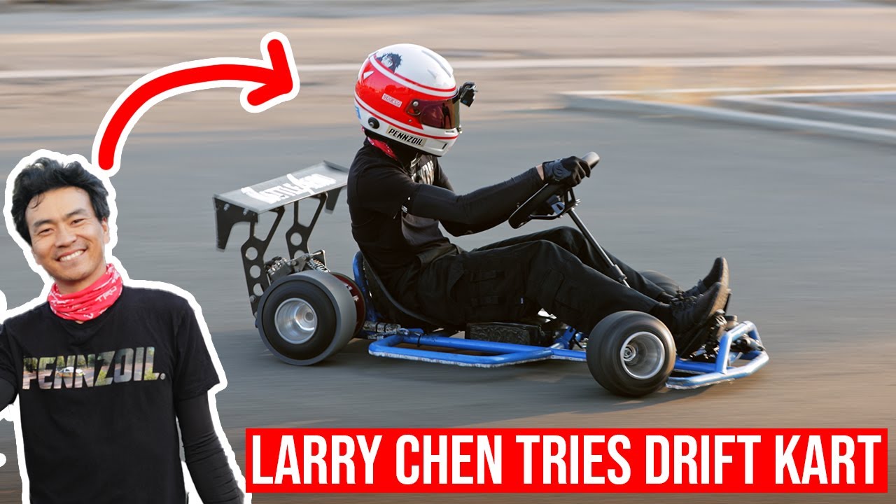 @LarryChenPhoto Tests out Battle Aero Drift Kart