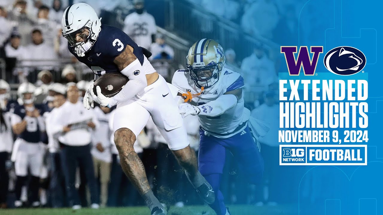 Washington at Penn State | Extended Highlights | Big Ten Football | 11/9/2024