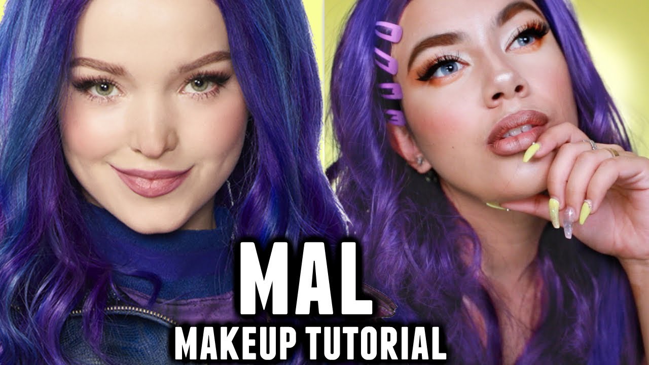 MAL FROM DESCENDANTS MAKEUP TUTORIAL (DOVE CAMERON)