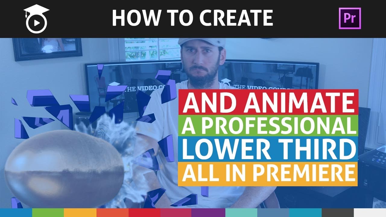 Modern Lower Thirds in Premiere Pro - No After Effects - Shot on iPhone 7 Plus 📱 With Kevin Anson