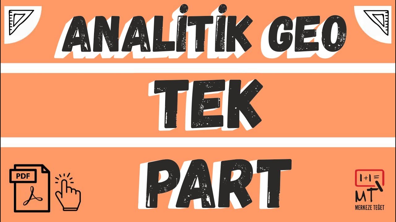 Tek Videoda Analitik Geometri Hallet  - Merkeze Teğet İlhan Hoca