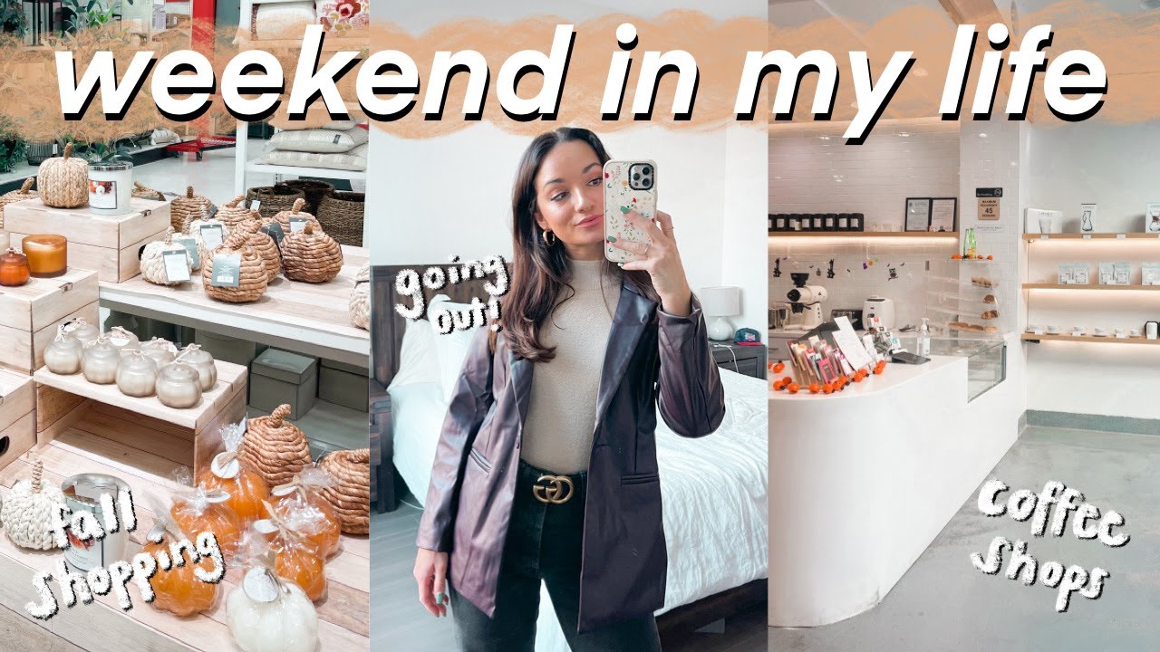texas weekend in my life: going out, fall shopping, grocery haul, taking my 2nd CPA exam!