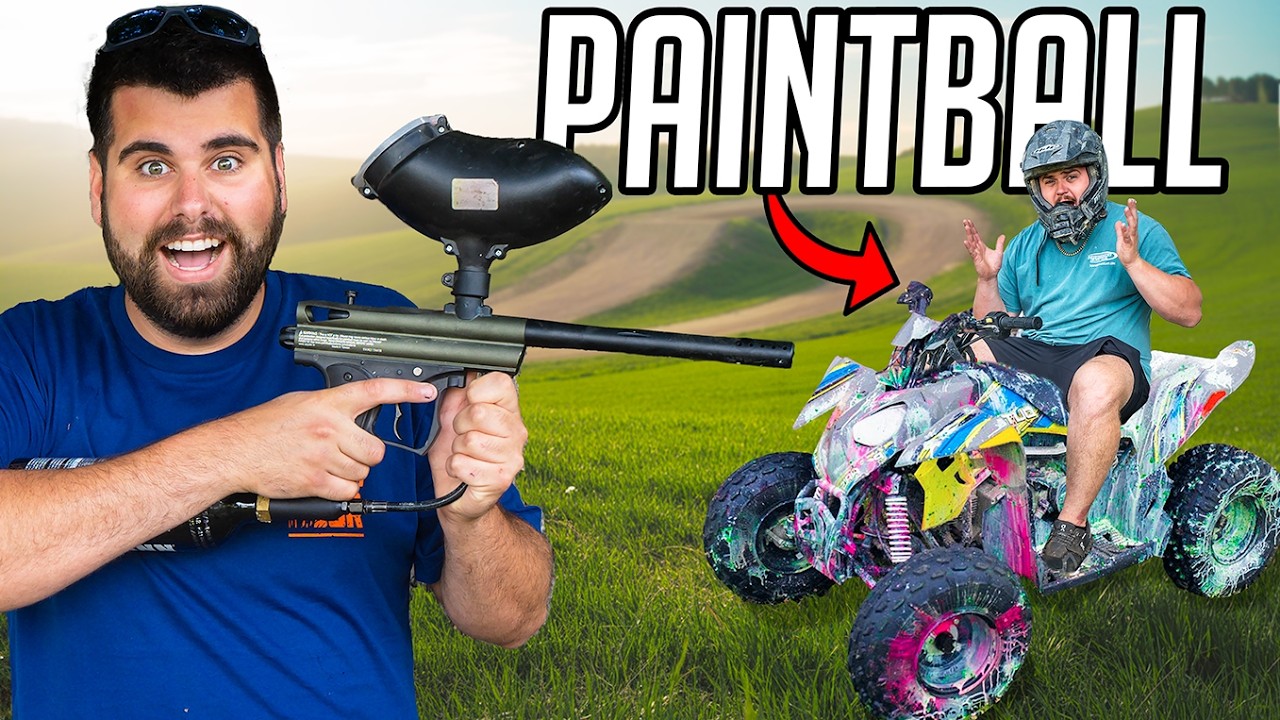 Four-Wheeler PAINTBALL WARS | Capture The FLAG
