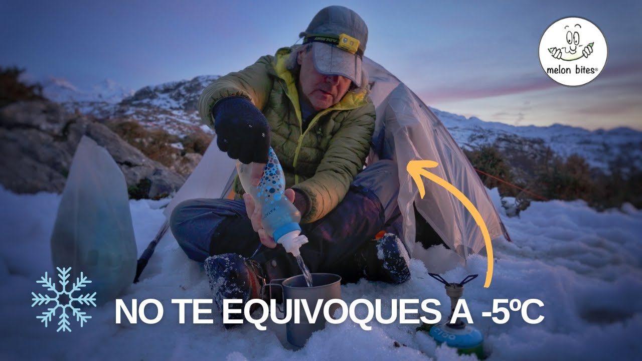 PERNOCTA SOLO en NIEVE con QUILT y Flextail R05 R5.6 VIVAC