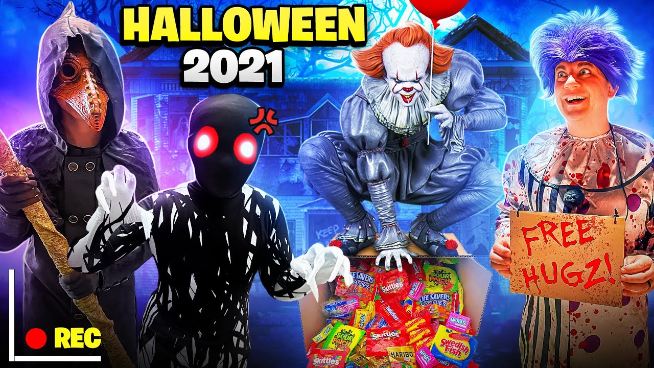 SCARING GREEDY TRICK OR TREATERS | HALLOWEEN 2021 (FUNhouse Family) VLOG