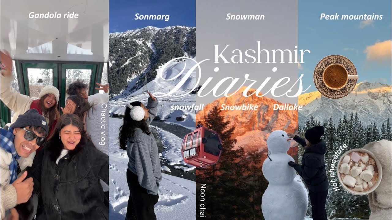 &bull;Experiencing Snowfall for the First Time with My Friends in Kashmir💌|Sonmarg❄️|cafe hopping🍵|