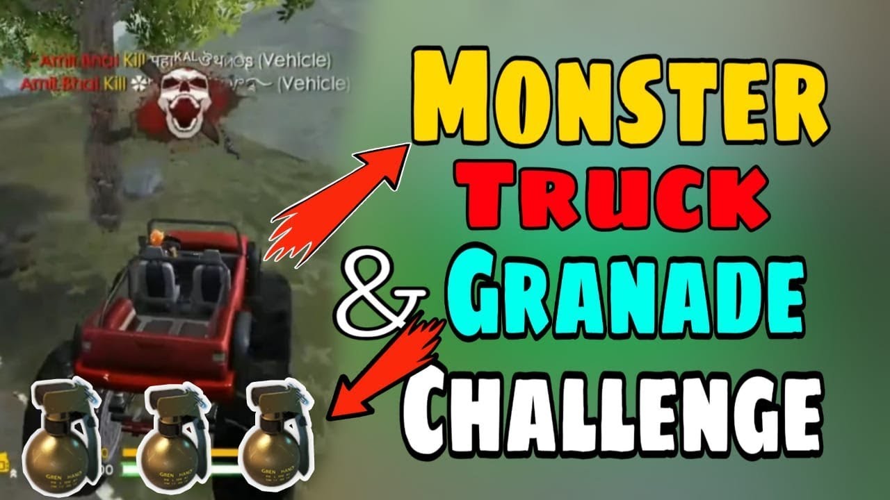 Only Grenade & Monster Truck Challenge || Garena Free Fire || Desi Gamers
