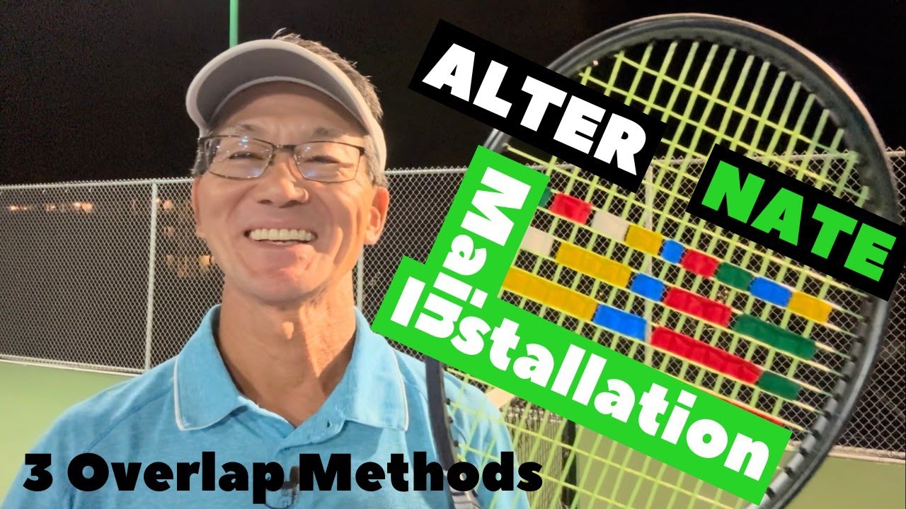 Racquet Stringing [Main String Installation | Alternating Overlap]