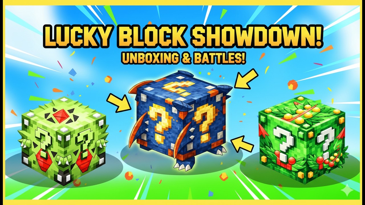 KITA MEMILIH 1 DIANTARA 3 MEGA LUCKYBLOCK POKEMON LALU KITA BATTLE - MINECRAFT COBBLEMON