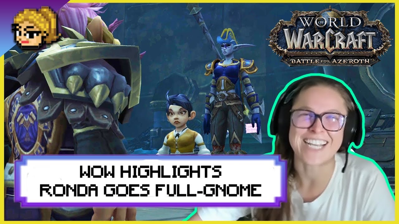 Ronda Rousey Goes Full-Gnome Playing WoW | Funny Gaming Highlights
