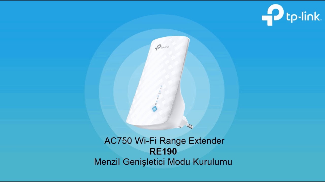 TP-Link AC750 Wi-Fi Range Extender RE190_V4 Kurulum Videosu
