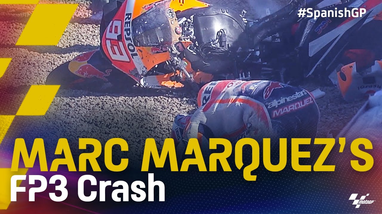 Marc Marquez's FP3 crash | 2021 #SpanishGP