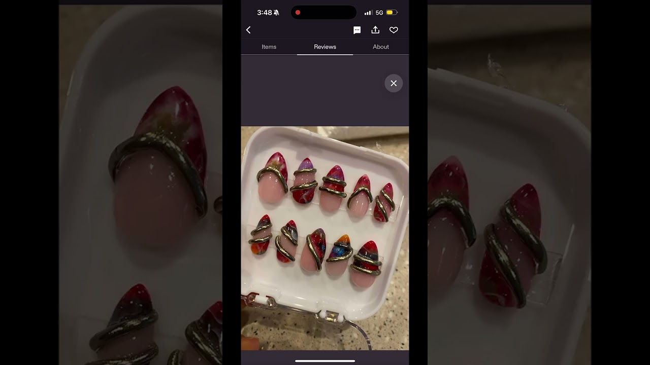EXPOSING ETSY NAIL SHOP SCAMS! AI and stolen art. Red flags to watch out for #etsy #nailart #nails 