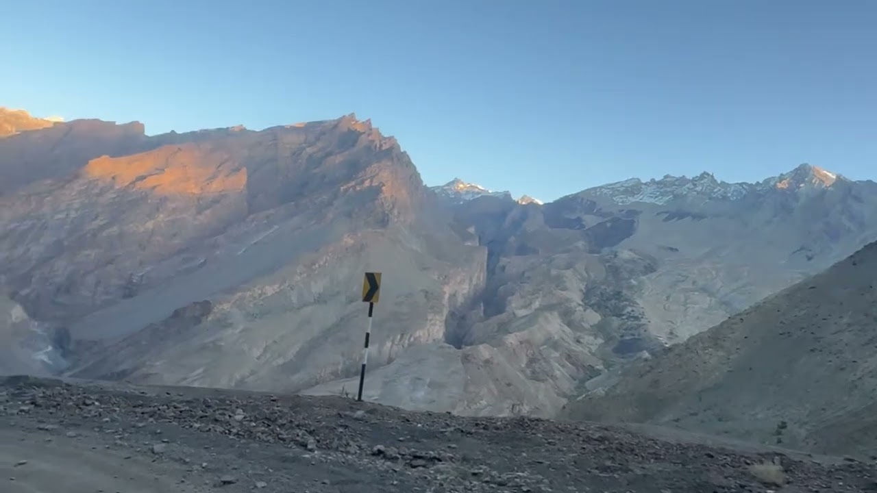 Dangerous Hill Steeps and Off road Near Lingshet, high-altitude village in Leh district