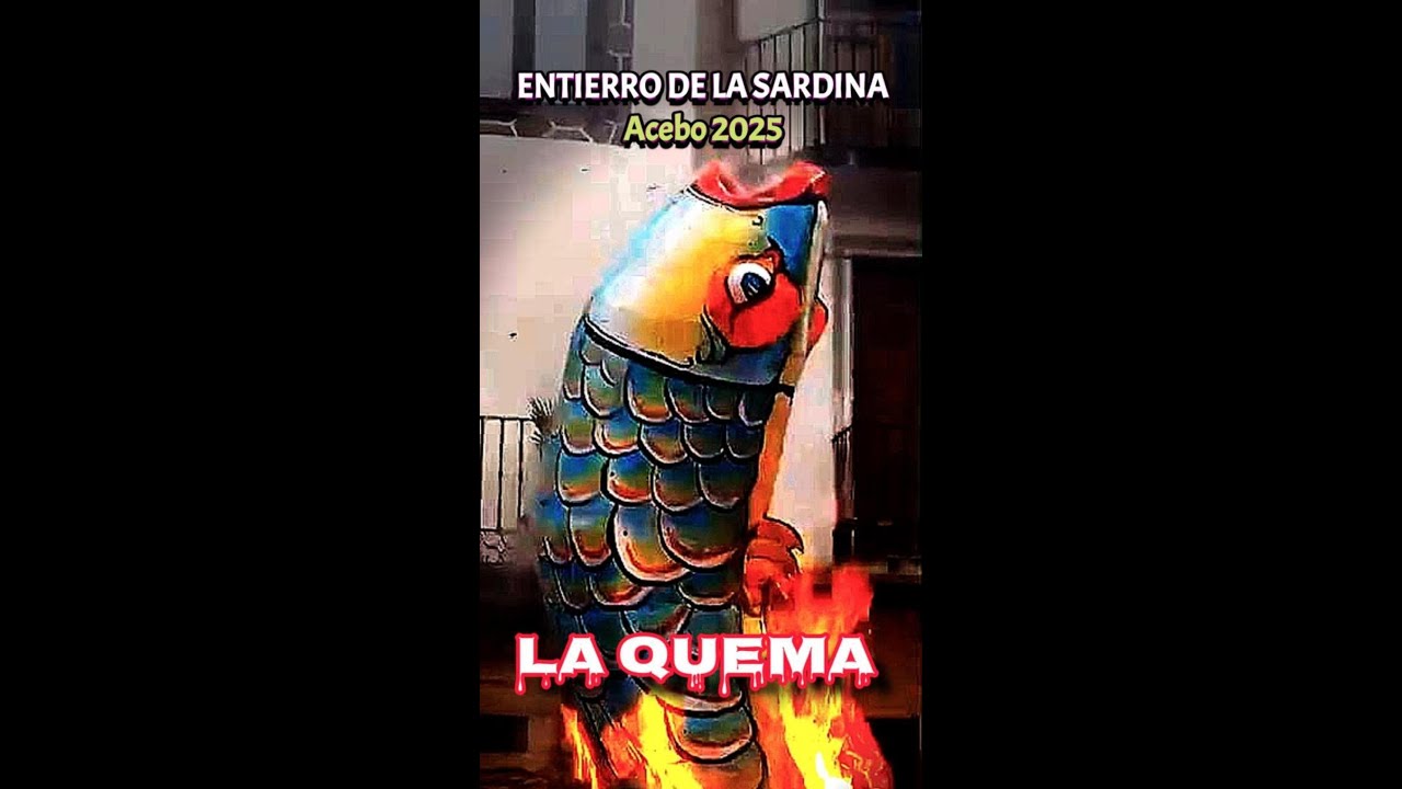 Entierro de la Sardina en Acebo, 2025 (1/3): La quema