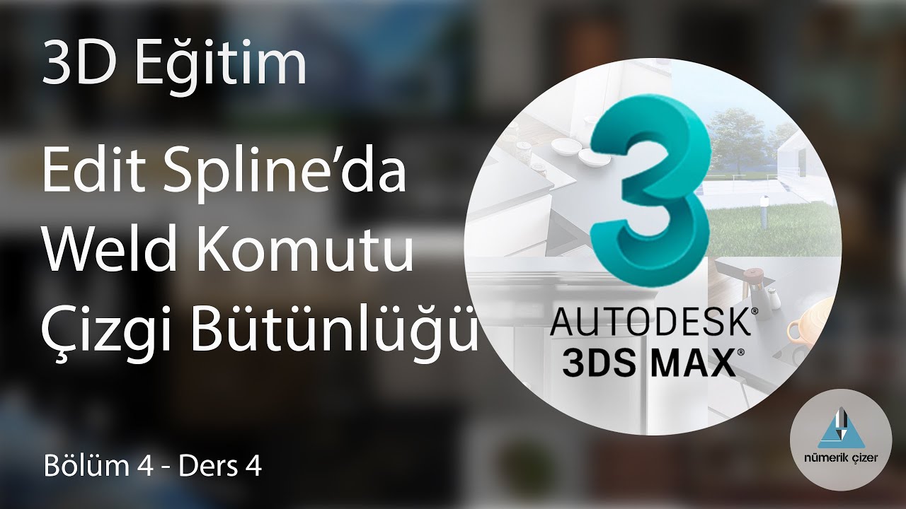 3ds Max Eğitimi - Bölüm 4 Ders 4 - Edit Spline ile Ev Planı Çizimi: Weld Komutu ve Çizgi Bütünlüğü
