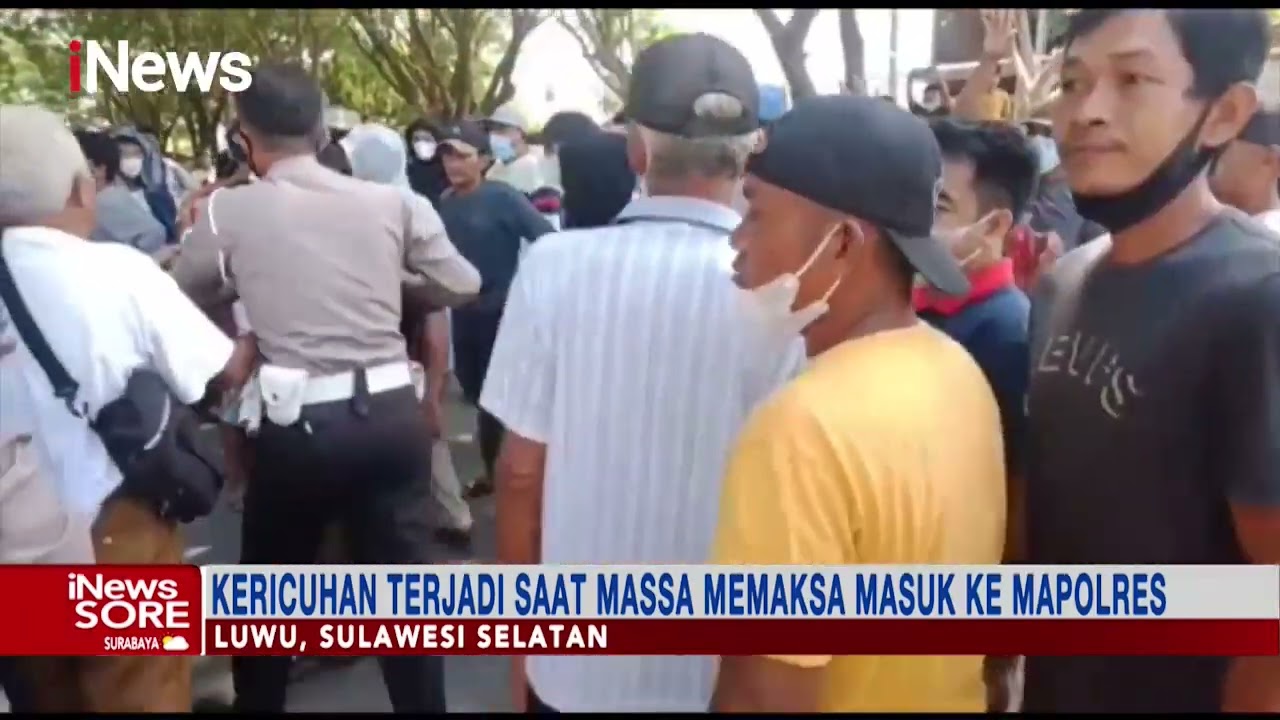 Demo Protes Pembunuhan Imam Masjid Al Ikhwan di Luwu Ricuh #iNewsSore 24/01