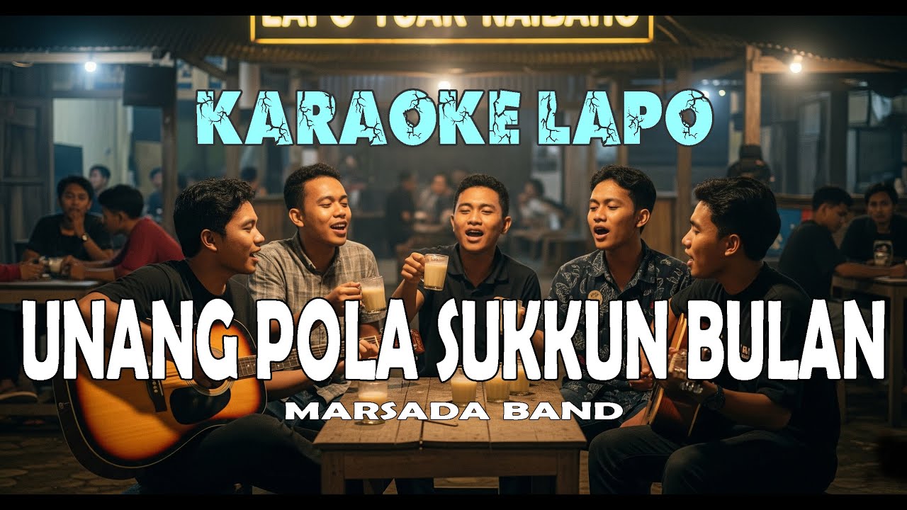 Karaoke Unang Pola Sukkun Bulan MArsada Band Lirik-Nada Pria Versi Parmitu Gitar
