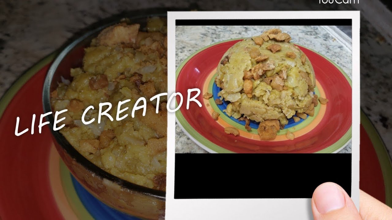 Fufu de plátano a lo cubano echo especialmente ,ustedes lo pidieron y aquí está