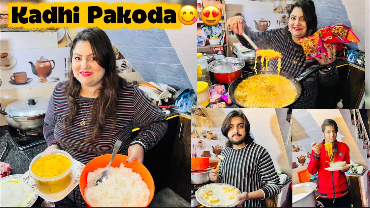 Rehan Ke Favourite 😍Curry 🍛 pakoda😋with Bolied Rice Banaye Dinner Mein