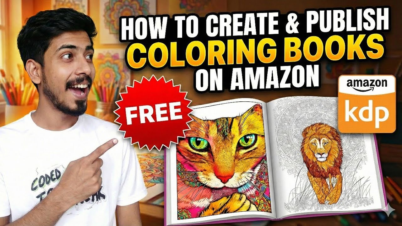 How to Create & Publish Coloring Books on Amazon KDP with AI (Full Tutorial 2026)