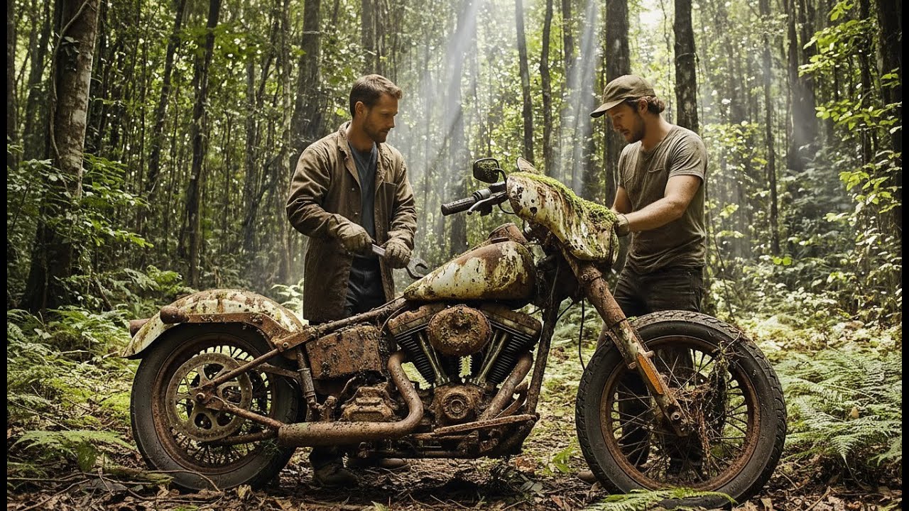 Abandoned Harley-Davidson Street Glide Found in the Forest | Cinematic ASMR Restoration!