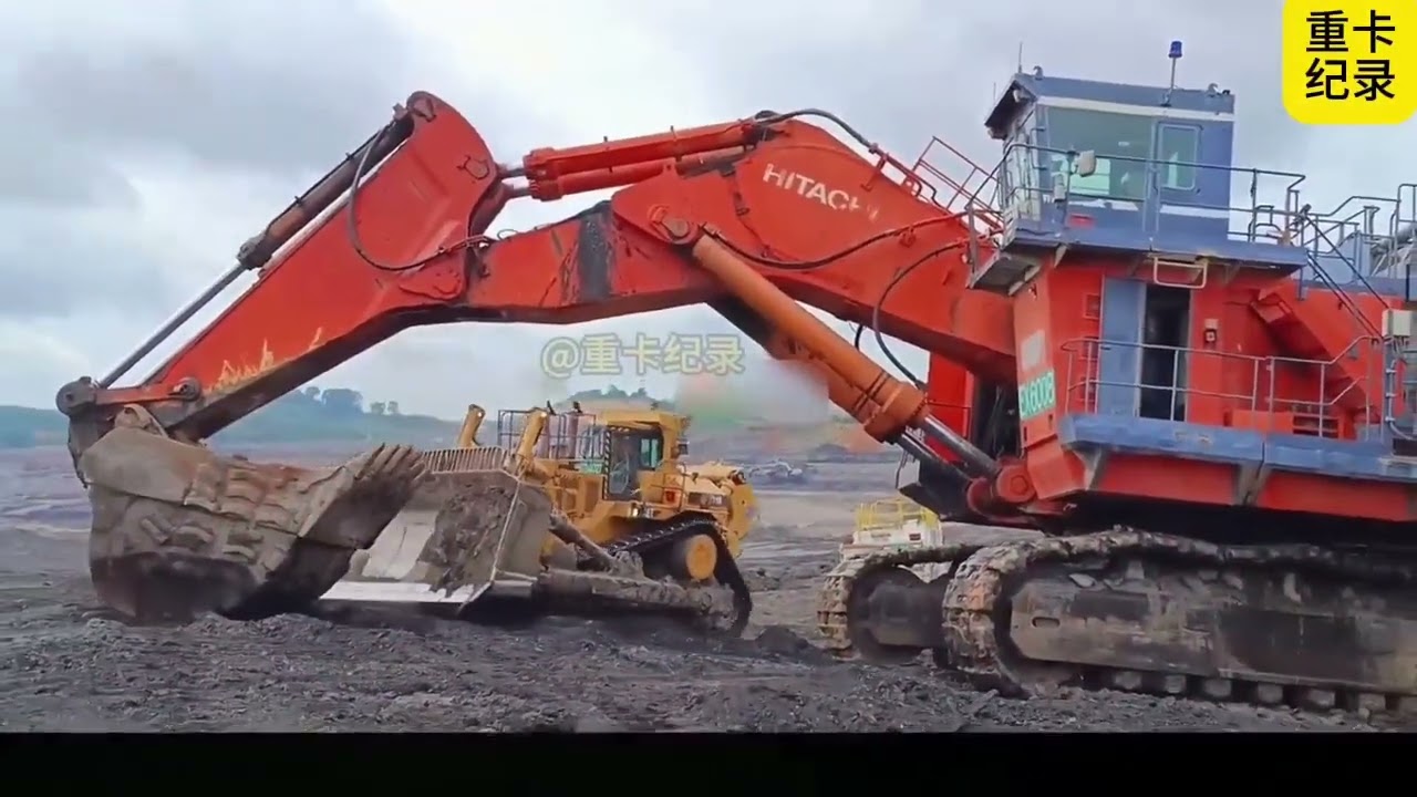 cận cảnh giải cứu kéo chiếc máy đào 300 tấn #trending #xe #tintuc