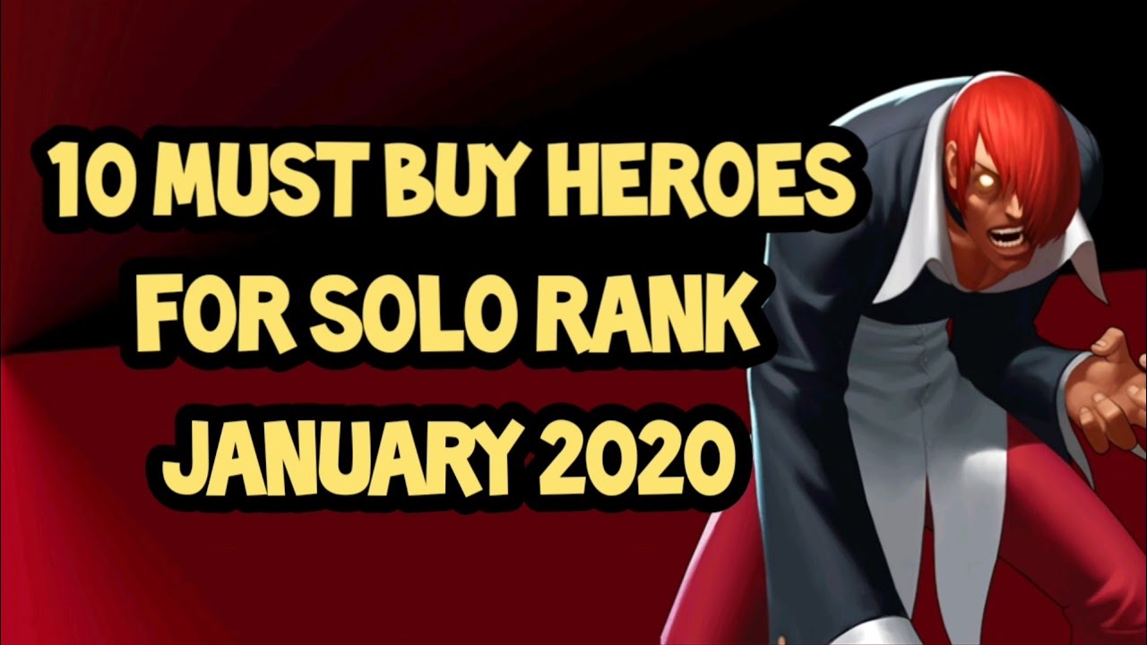 10 MUST BUY HEROES FOR SOLO RANK | MOBILE LEGENDS BEST HERO | YUSHA OFFICIAL