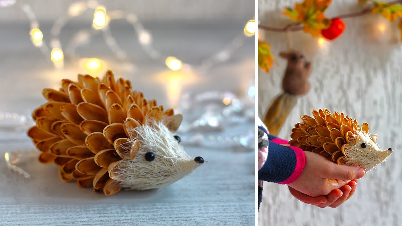 ❄🍂🦔 ЁЖИК зимний или осенний⁉ своими руками. DIY hedgehog decor. Игрушка на елку еж  Творческое место