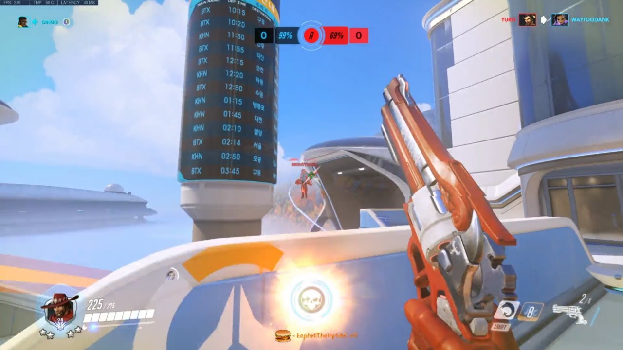 Overwatch Dafran Playing Like F.cking Human Aimbot -Flex DPS Gameplay-