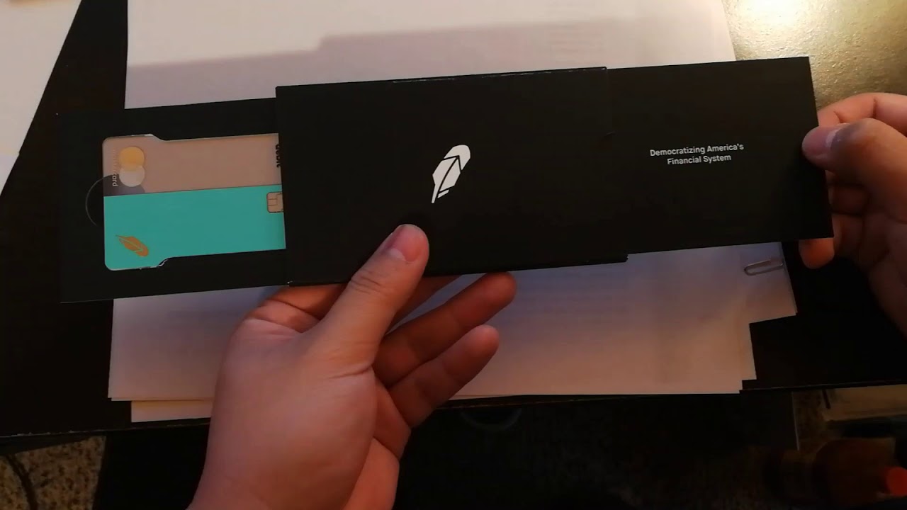Robinhood Cash Management Debit Card Unboxing
