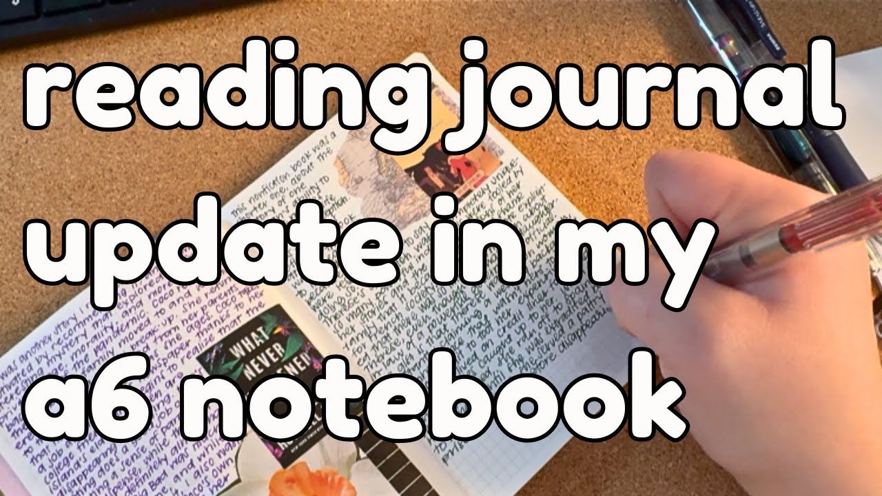 reading journal with me | a6 notebook