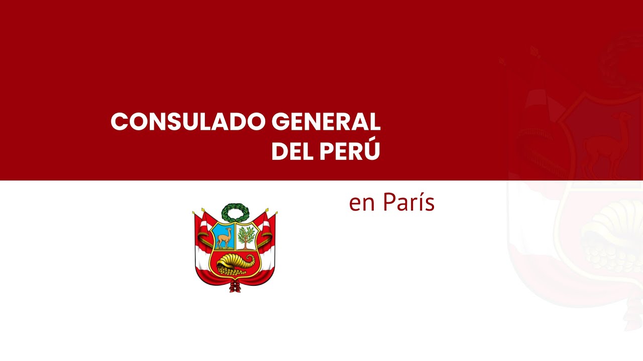 Consulado General del Per&uacute; en Par&iacute;s