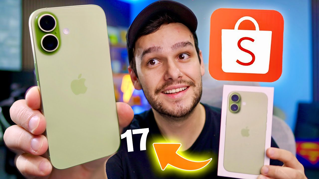 COMPREI UM IPHONE 17 NA SHOPEE