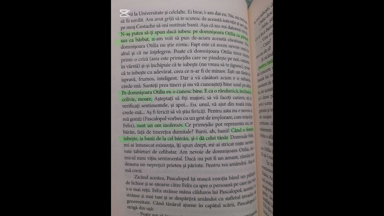 Relevant!! Enigma O, cap.8, ultima parte: dialog între Pascalopol și Felix