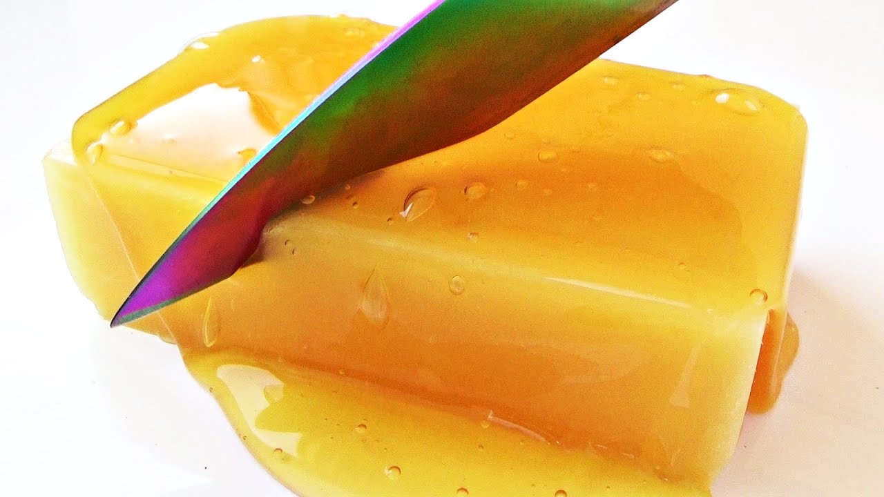 【DIY】レッドグルーパテスライムで「極厚はちみつメラミンスポンジスライム」を作ってみた！【シャキシャキスライムの作り方】