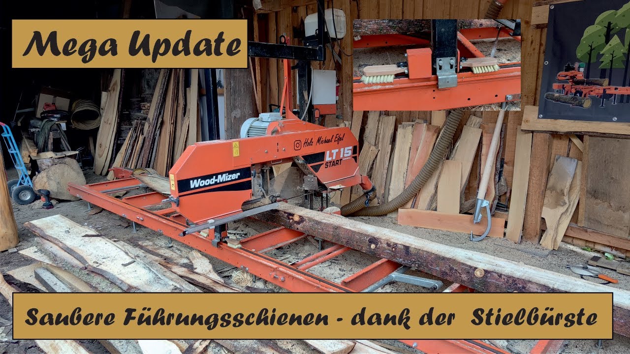 Endlich Saubere Führungsschiene - Update der Woodmizer LT 15