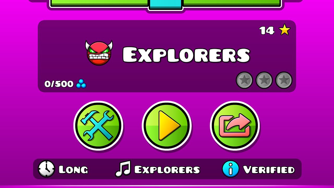 Si pudieras crear un nivel oficial en Geometry Dash
