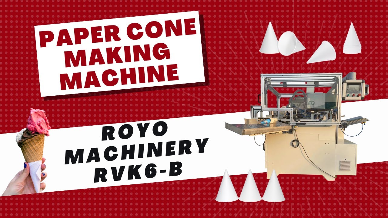 Paper Cone Making Machine RVK6-B | Armadora de Conos de Papel RVK6-B